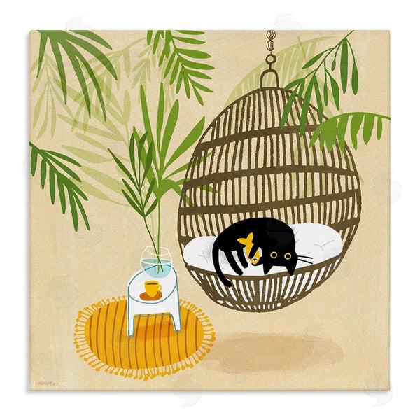 stupell industries Leeza Hernandez | Sleepy Cats on Porch Swing Wall Art