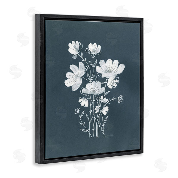 Stupell Industries Leeza Hernandez | White Simple Florals Wall Art