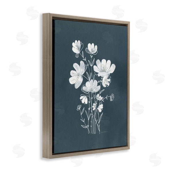 Stupell Industries Leeza Hernandez | White Simple Florals Wall Art