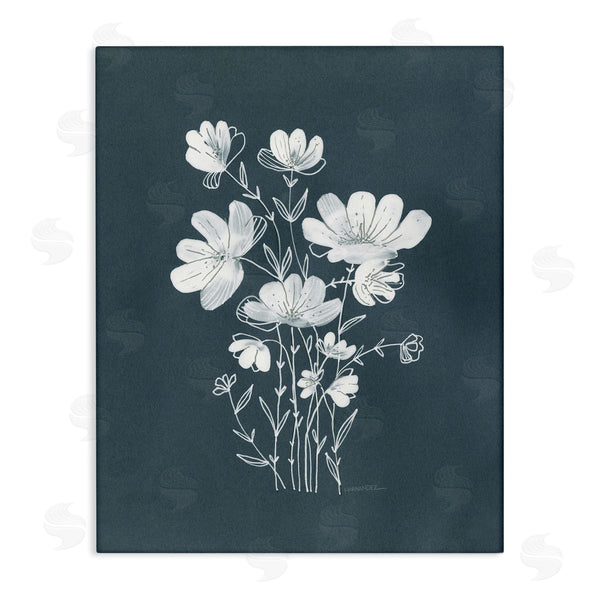 stupell industries Leeza Hernandez | White Simple Florals Wall Art