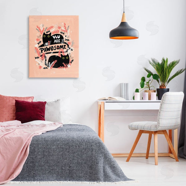Stupell Industries Leeza Hernandez | You Are Pawesome Cats Wall Art