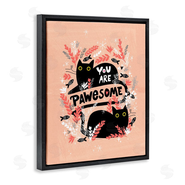 Stupell Industries Leeza Hernandez | You Are Pawesome Cats Wall Art