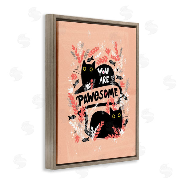 Stupell Industries Leeza Hernandez | You Are Pawesome Cats Wall Art
