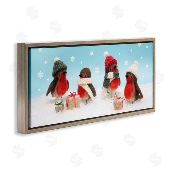 Stupell Industries Lemon & Sugar | Birds & Christmas Gifts Snowflakes Wall Art
