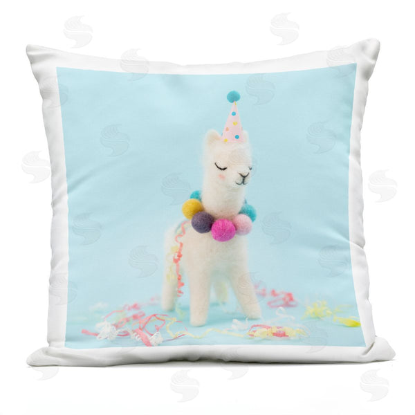 Stupell Industries Lemon & Sugar | Party Alpaca Fun Confetti Printed Throw Pillow