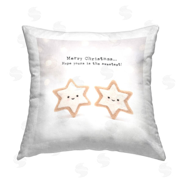stupell industries Lemon & Sugar | Sweetest Christmas Cookies Printed Throw Pillow