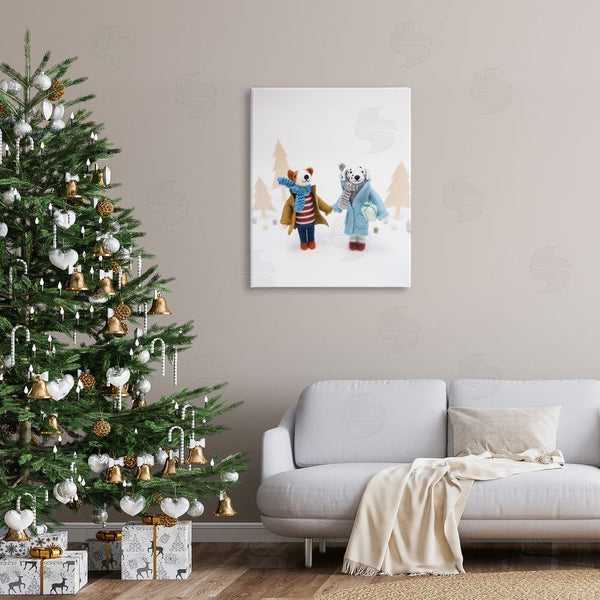 Stupell Industries Lemon & Sugar | Winter Holiday Gifts Dog Couple Wall Art