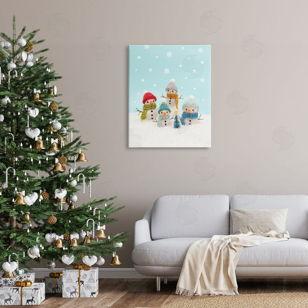 Stupell Industries Lemon & Sugar | Winter Snowmen Christmas Tree Wall Art
