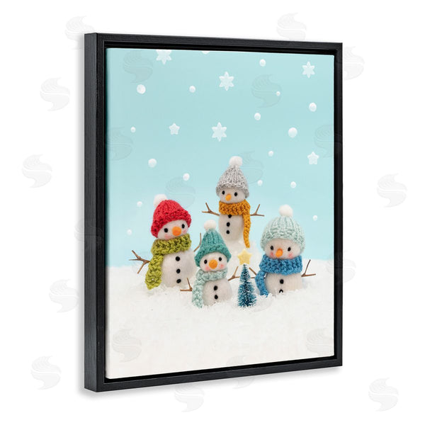Stupell Industries Lemon & Sugar | Winter Snowmen Christmas Tree Wall Art