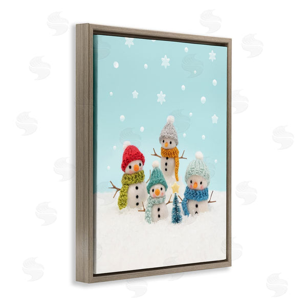 Stupell Industries Lemon & Sugar | Winter Snowmen Christmas Tree Wall Art