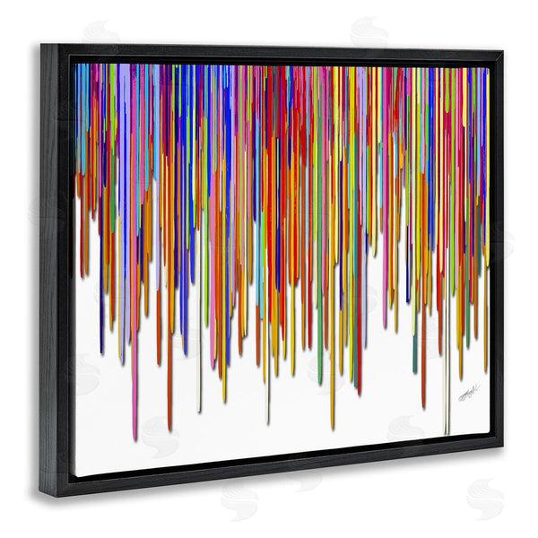 Stupell Industries Lena Owens | Abstract Rainbow Lines Dripping Wall Art