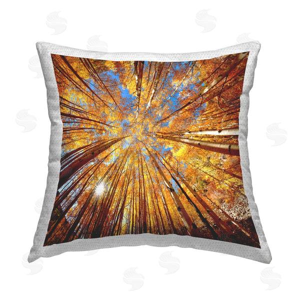 Stupell Industries Lena Owens | Autumn Birch Trees Forest Printed Throw Pillow