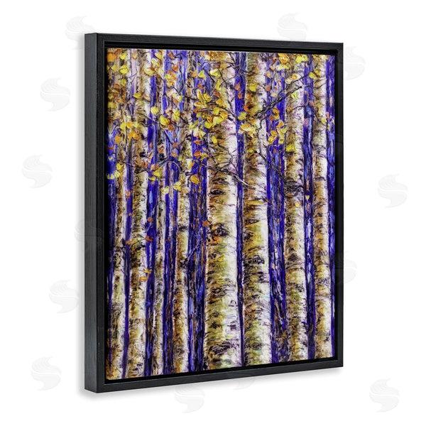 Stupell Industries Lena Owens | Birch Trees On Blue Wall Art