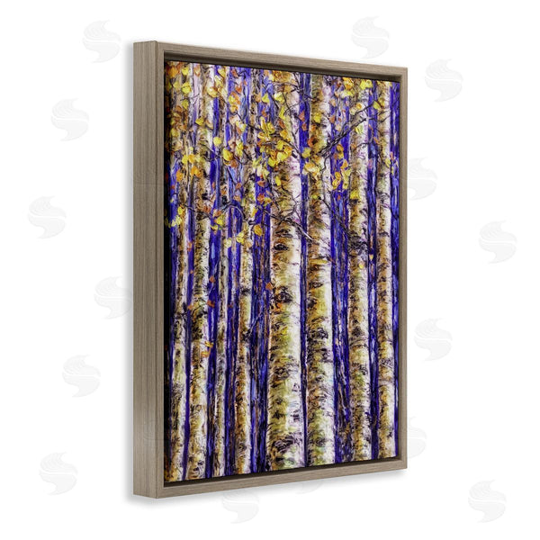 Stupell Industries Lena Owens | Birch Trees On Blue Wall Art