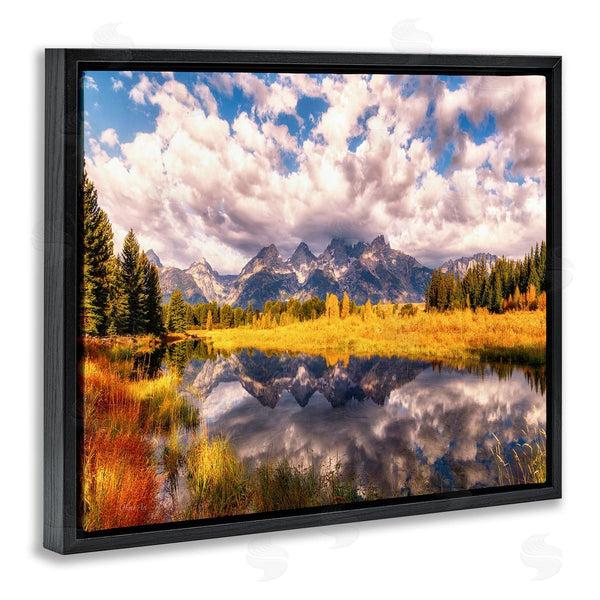 Stupell Industries Lena Owens | Cloudy Mountain Pond Wall Art