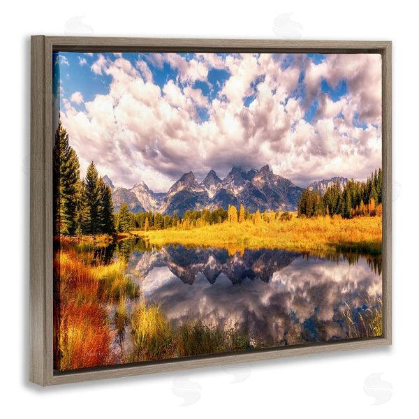 Stupell Industries Lena Owens | Cloudy Mountain Pond Wall Art