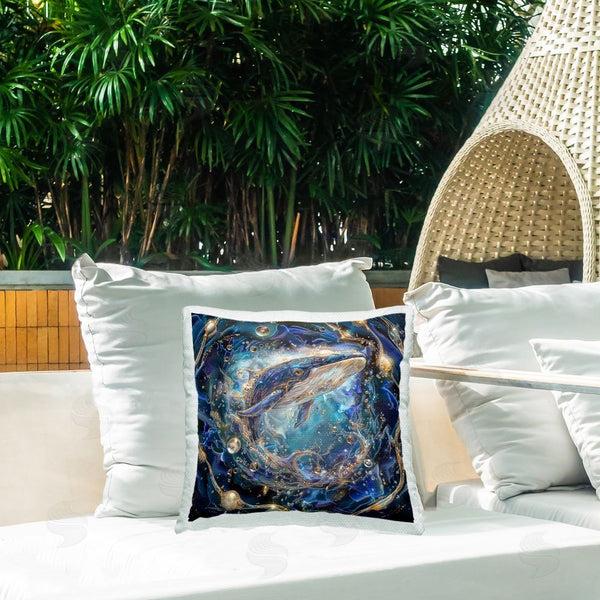 Stupell Industries Lena Owens | Echoes Of Abyss Whale Printed Throw Pillow