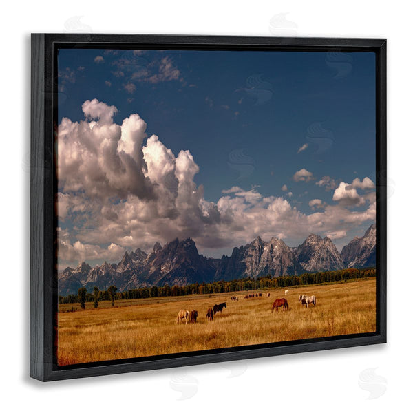 Stupell Industries Lena Owens | Horses Grazing Mountain View Wall Art