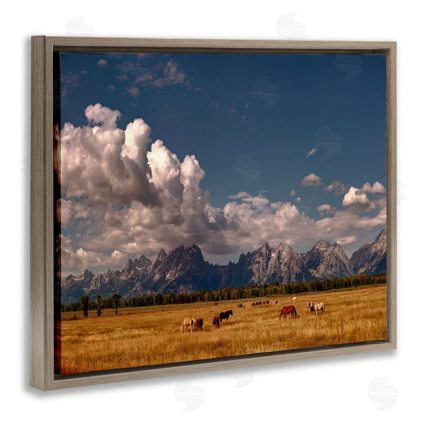 Stupell Industries Lena Owens | Horses Grazing Mountain View Wall Art