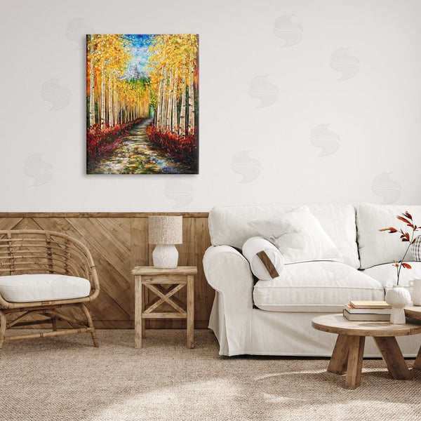 Stupell Industries Lena Owens | Modern Birch Grove Painting Wall Art