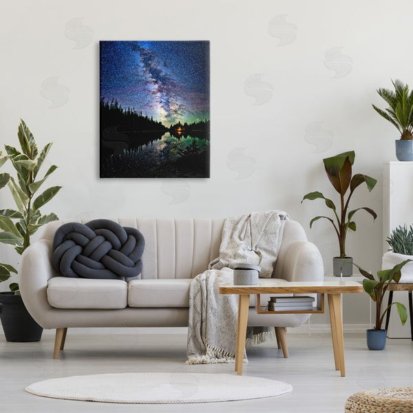 Stupell Industries Lena Owens | Nebula Over Lake Landscape Wall Art