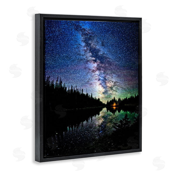 Stupell Industries Lena Owens | Nebula Over Lake Landscape Wall Art