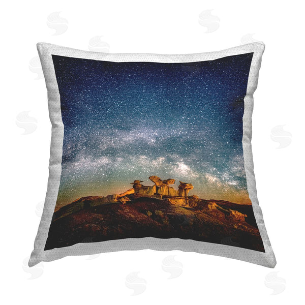 Stupell Industries Lena Owens | Starry Sky Desert Landscape Printed Throw Pillow