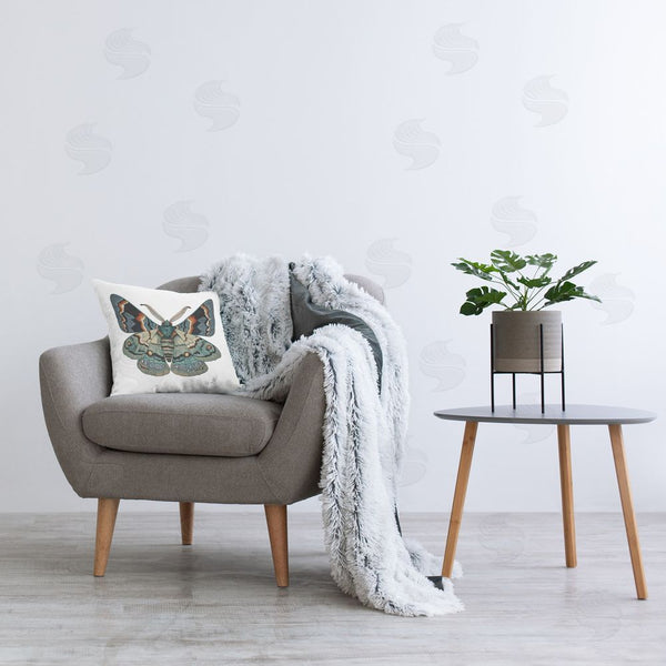 Stupell Industries Lena Owens | Symbol Of Change Moth Printed Throw Pillow