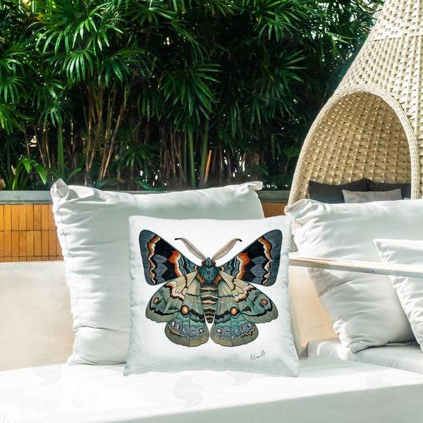 Stupell Industries Lena Owens | Symbol Of Change Moth Printed Throw Pillow