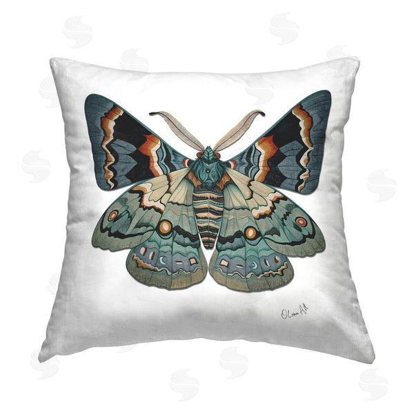 stupell industries Lena Owens | Symbol Of Change Moth Printed Throw Pillow