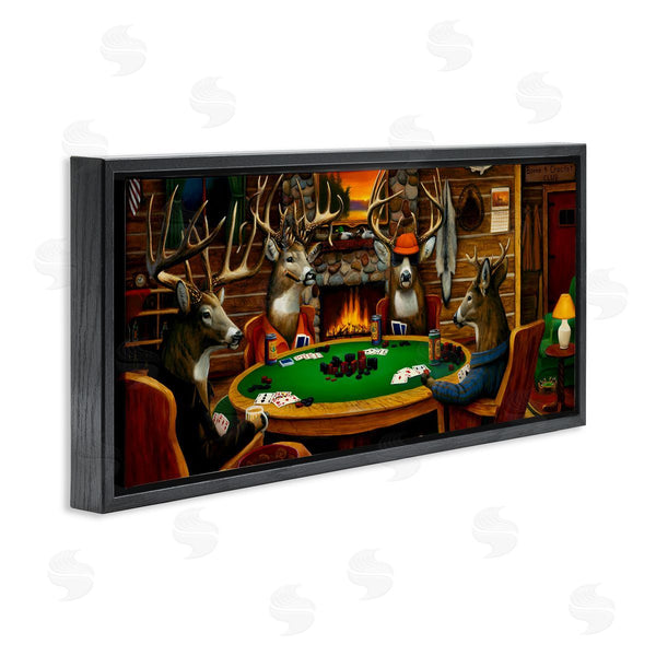 Stupell Industries Leo Stans | Deer Playing Poker In Lodge Wall Art