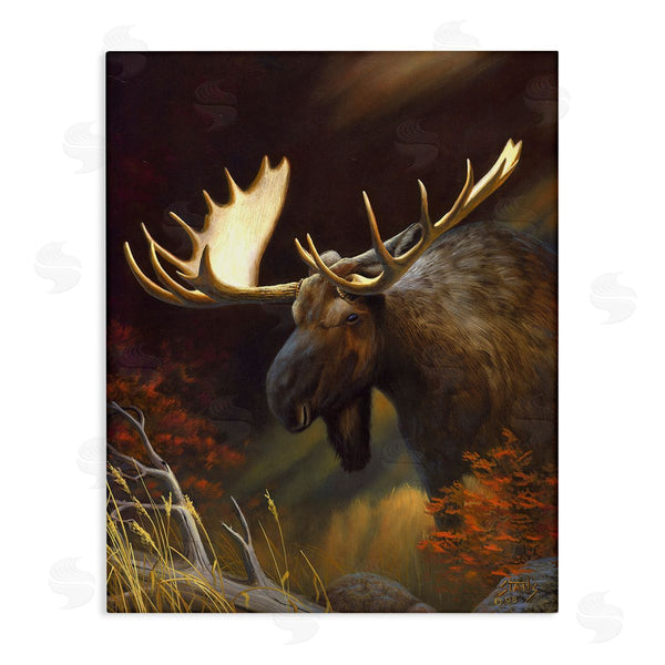 stupell industries Leo Stans | Woodland Moose Portrait Wall Art
