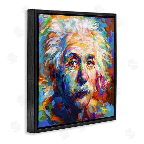 Stupell Industries Leon Devenice | Abstract Albert Einstein Portrait