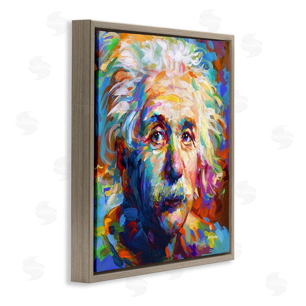 Stupell Industries Leon Devenice | Abstract Albert Einstein Portrait
