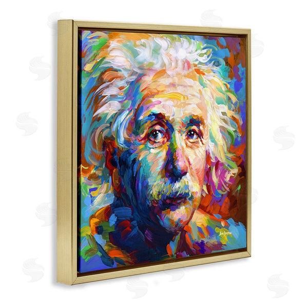 Stupell Industries Leon Devenice | Abstract Albert Einstein Portrait