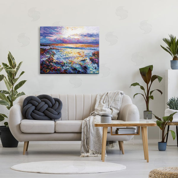 Stupell Industries Leon Devenice | Abstract Contemplation By The Sea Wall Art