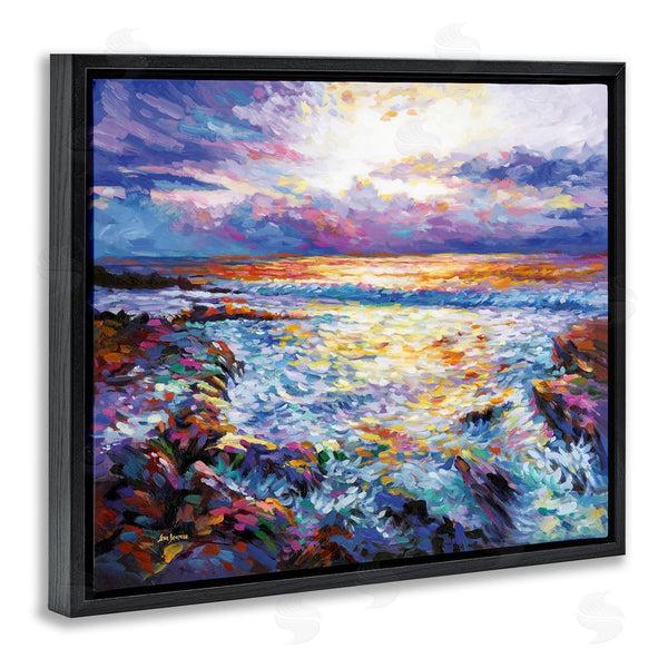 Stupell Industries Leon Devenice | Abstract Contemplation By The Sea Wall Art