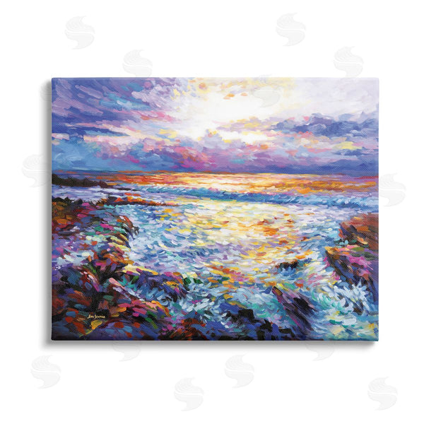 stupell industries Leon Devenice | Abstract Contemplation by the Sea Wall Art
