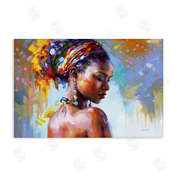 stupell industries Leon Devenice | African Beauty Portrait Wall Art