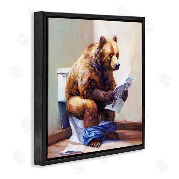 Stupell Industries Leon Devenice | Bathtub Bear With Graffiti