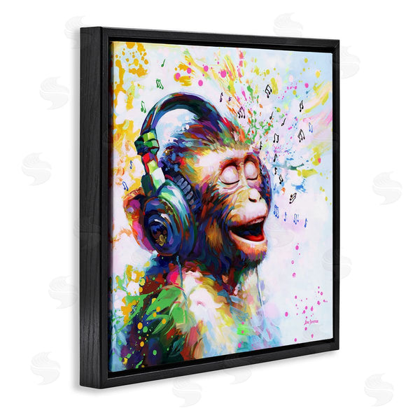 Stupell Industries Leon Devenice | Blissful Beats Monkey