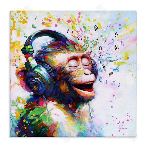 stupell industries Leon Devenice | Blissful Beats Monkey
