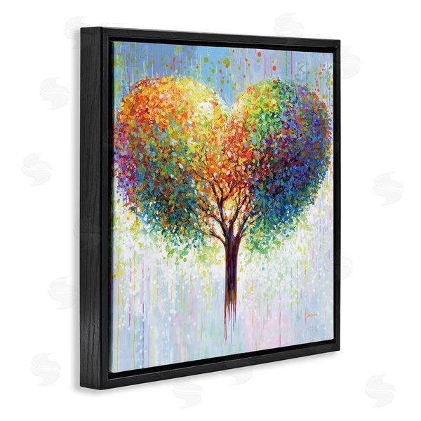 Stupell Industries Leon Devenice | Bold Hued Heart Tree