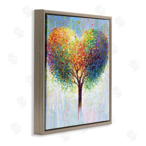 Stupell Industries Leon Devenice | Bold Hued Heart Tree