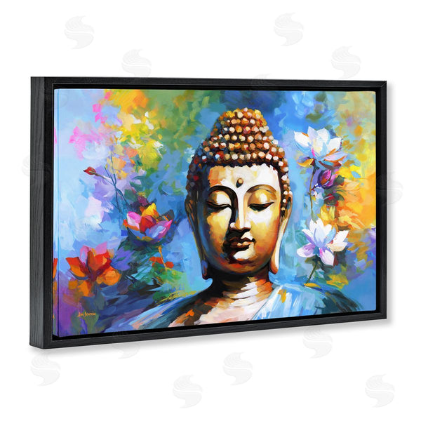 Stupell Industries Leon Devenice | Buddha With Bright Lotus