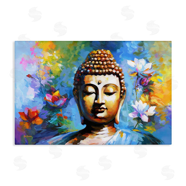 stupell industries Leon Devenice | Buddha with Bright Lotus