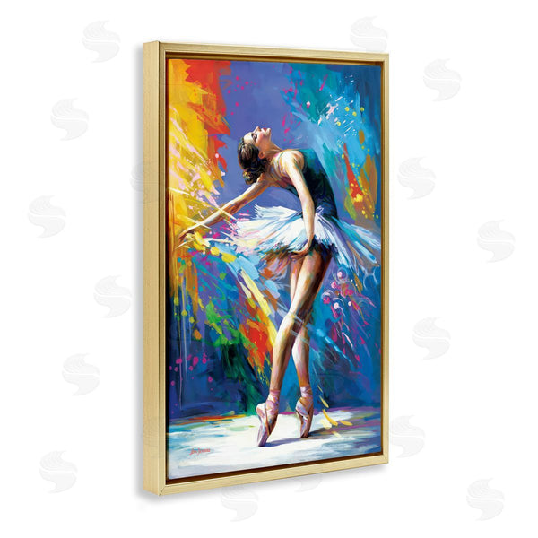 Stupell Industries Leon Devenice | Fluid Ballerina Movement Wall Art