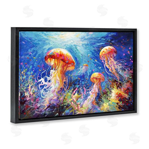 Stupell Industries Leon Devenice | Jellyfish Serenade Underwater