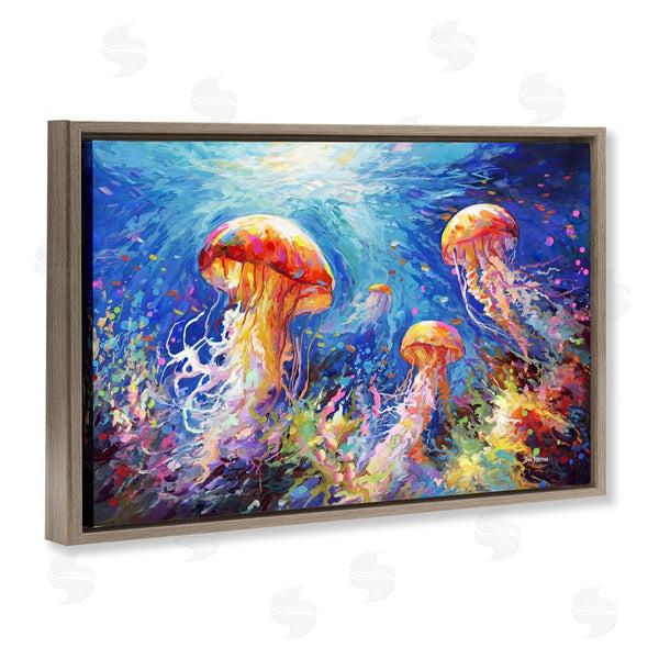 Stupell Industries Leon Devenice | Jellyfish Serenade Underwater