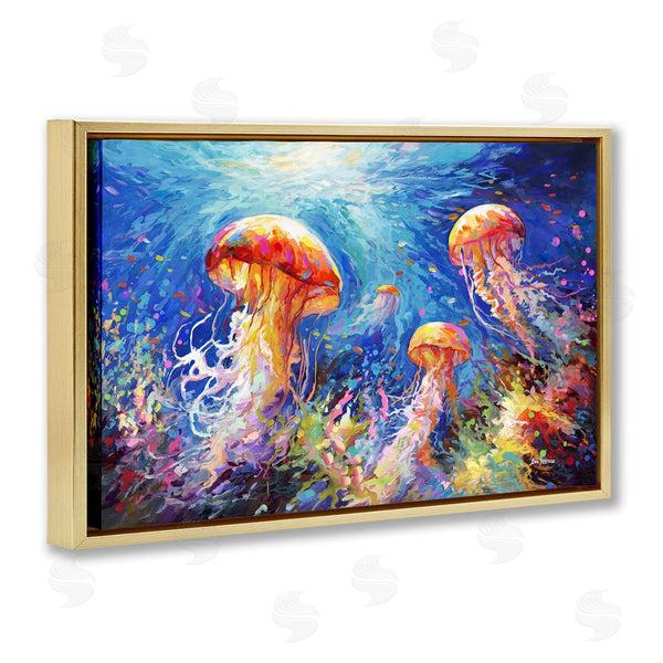 Stupell Industries Leon Devenice | Jellyfish Serenade Underwater